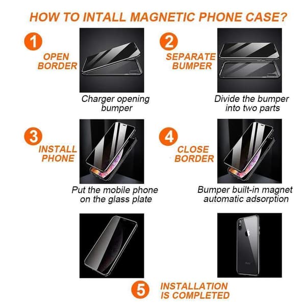 iPhone 14 Pro - 360 graders full beskyttelse med front og bakside - antispion