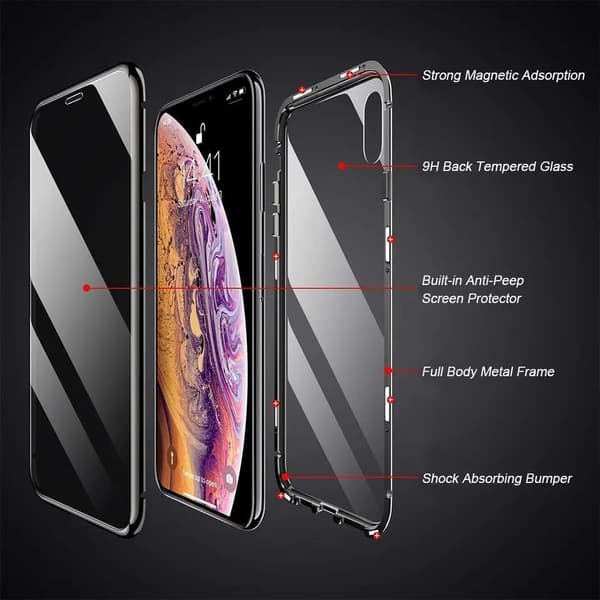 iPhone 14 Pro - 360 graders full beskyttelse med front og bakside - antispion