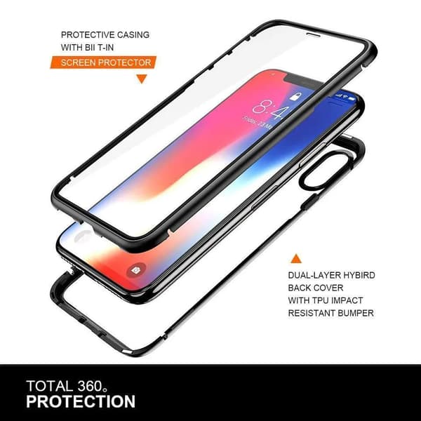iPhone 14 Pro - 360 graders full beskyttelse med front og bakside - antispion