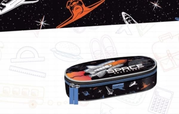 MAJEWSKI pennal Oval pennal med klaff PCL-01 Space
