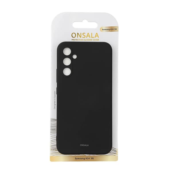Onsala Mobildeksel Silikon Svart - Samsung Galaxy A34 5G