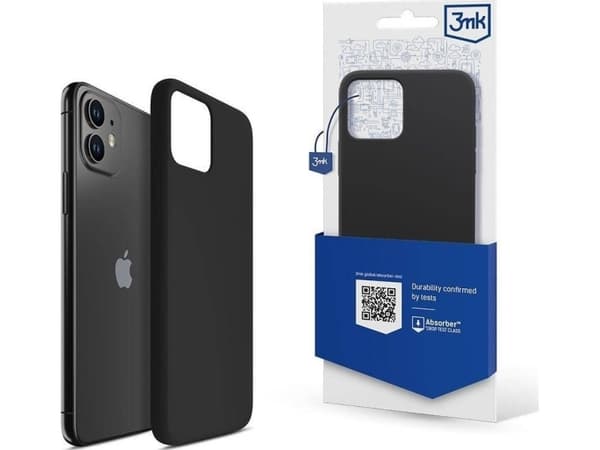 3MK Silicone Case, iPhone 11, Svart