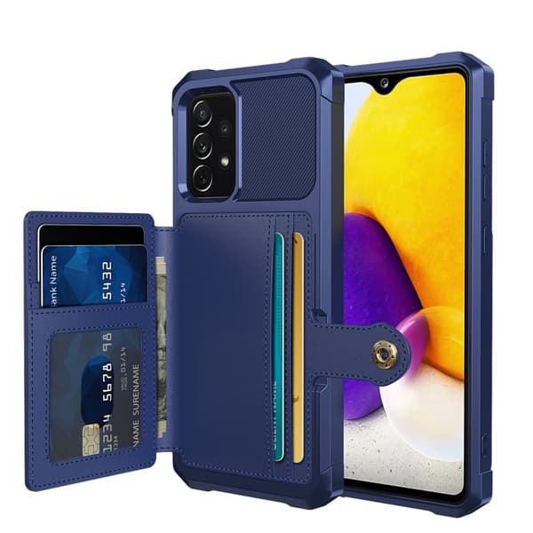 Samsung Galaxy A23 5G - Skal Korthållare Blå