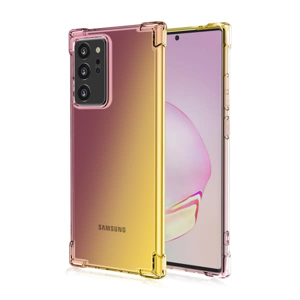 Samsung Galaxy Note 20 Ultra - Stöttåligt och Stilrent Skal Svart/Guld
