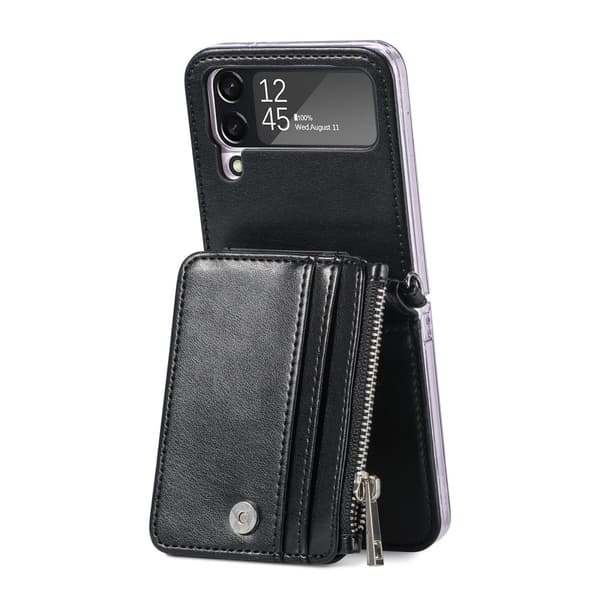 Skal med Kortfack - Samsung Galaxy Z Flip 4 Svart