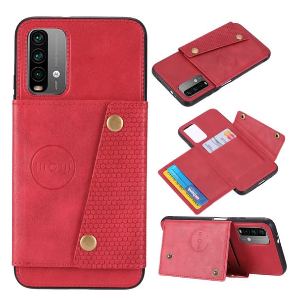 Xiaomi Redmi 9T - Stilrent Mobilskal med Korthållare