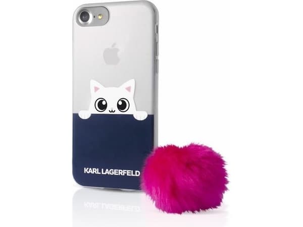 Karl Lagerfeld KLHCS8LTRGPABPI S8 Plus G955 hardt etui gjennomsiktig/rosa K-Peek