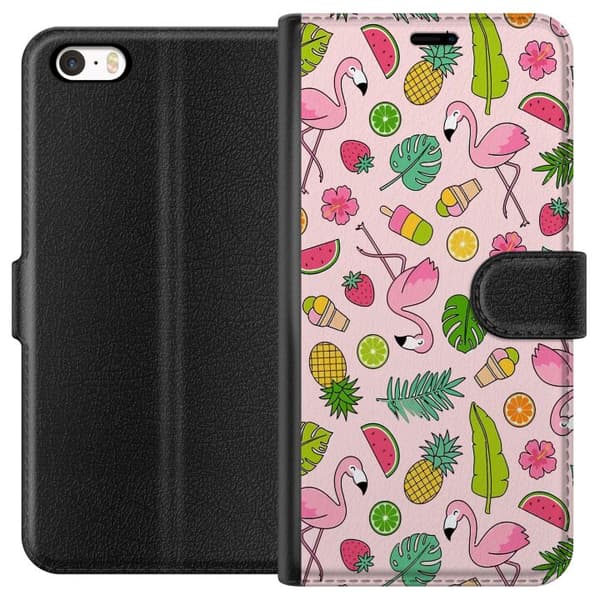 Apple iPhone 5 Tegnebogsetui Flamingo