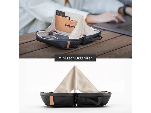PGYTECH Mini Tech Organizer, Unisex, Käsilaukku, Vetoketju, Harmaa, Yksivärinen, Musta