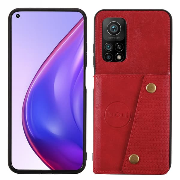 Smart Skal med Korthållare - Xiaomi Mi 10T Pro Röd