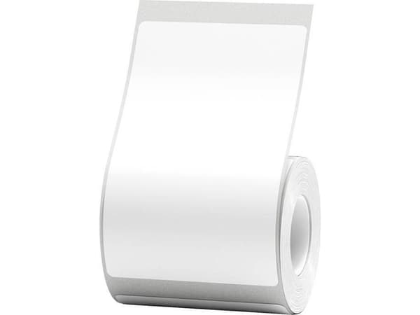 Niimbot Thermal Labels-klistremerker 50x80 mm, 95 stk (Hvit)