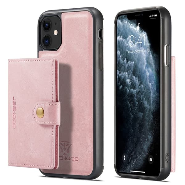 Skal med Kortfack - iPhone 12 Roséguld