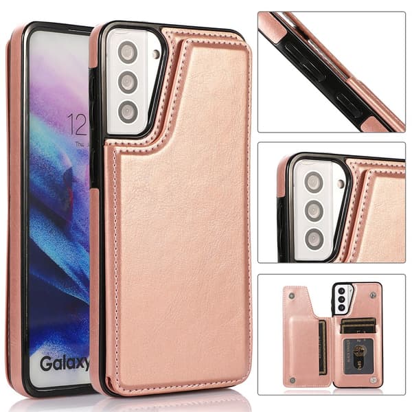 Samsung Galaxy S21 - Stilrent Skal med Korthållare