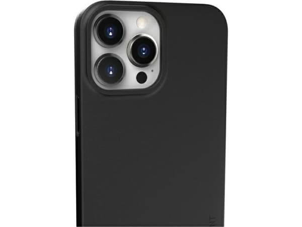 Nudient Thin V3 - Baksidedeksel for mobiltelefon - MagSafe-samsvar - hard polykarbonat - blekksvart - for Apple iPhone 13 Pro Max