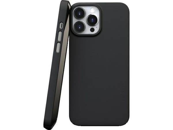 Nudient Thin V3 - Baksidedeksel for mobiltelefon - MagSafe-samsvar - hard polykarbonat - blekksvart - for Apple iPhone 13 Pro Max