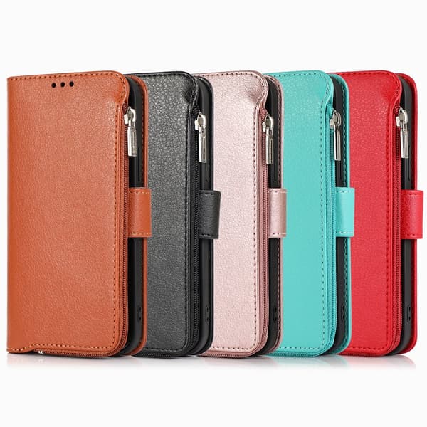 iPhone 12 - Elegant Skyddande Plånboksfodral
