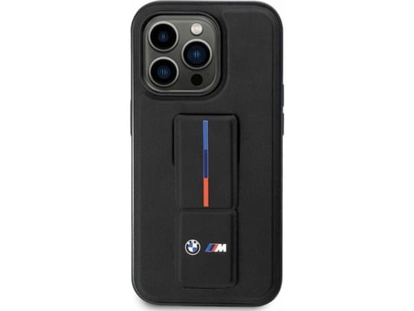 Deksel BMW BMHCP14M22GSLK iPhone 14 Plus 6.7, svart/svart hardt deksel Grip Hot Stamp
