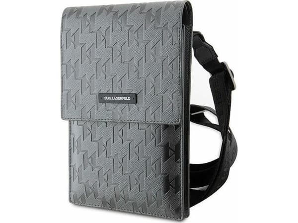 Karl Lagerfeld Håndveske KLWBSAMSMG sølv/sølv Saffiano Mongram Plaque