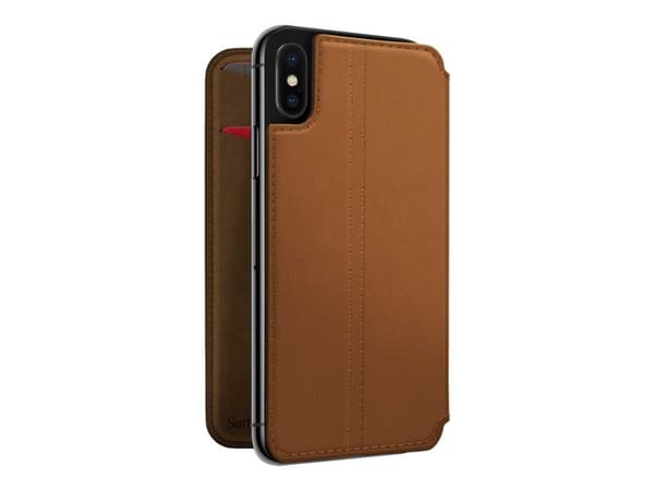 TwelveSouth SurfacePad for iPhone X Cognac, Folio-kotelo, Apple, iPhone X, 16,5 cm (6.5"), Ruskea