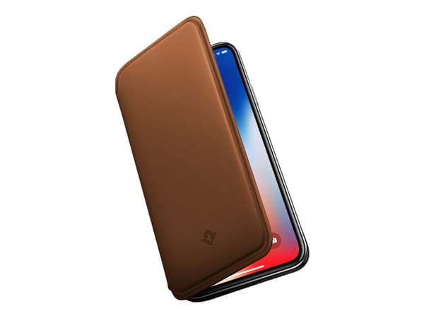TwelveSouth SurfacePad for iPhone X Cognac, Folio-kotelo, Apple, iPhone X, 16,5 cm (6.5"), Ruskea