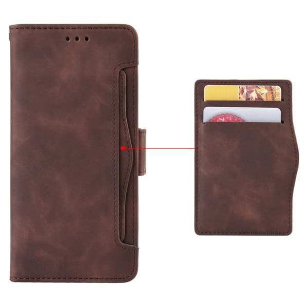 Multi Slot Plånboksfodral Samsung Galaxy A54 Brun