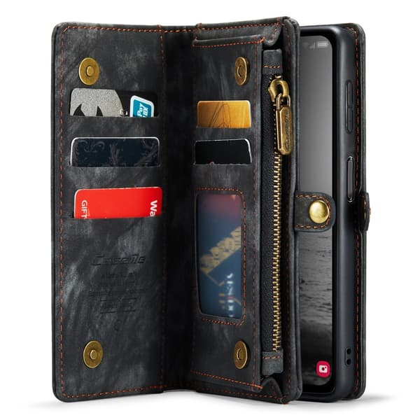 CaseMe Multi-Slot 2 i 1 Plånboksfodral Galaxy A34 Svart