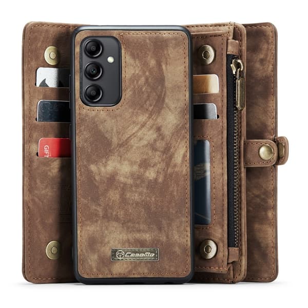 CaseMe Multi-Slot 2 i 1 Plånboksfodral Galaxy A54 Brun