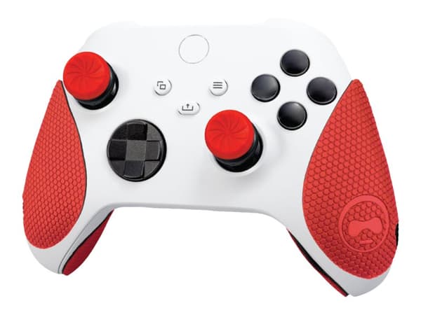 KontrolFreek Performance Inferno Kit - Tippads og grep for gamepad-feste - svart på rødt - for Microsoft Xbox (One, One X, One S, Series X, Series S)