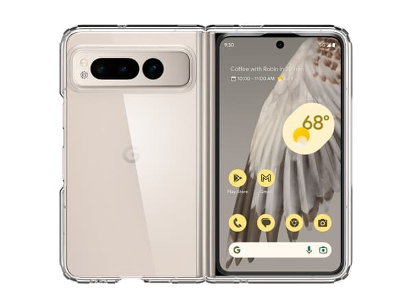 Spigen Ultra Hybrid, Omslag, Google, Pixel Fold, 19,3 cm (7.6"), Transparent