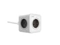 Miniatyrbilde 4 av 5: SAVIO PC-02 - Flerkoplingslist - powercube - AC 230 V - 3680 watt - utgangskontakter: 5 (5 x power 2-pole) - 1.5 m kabel - hvit