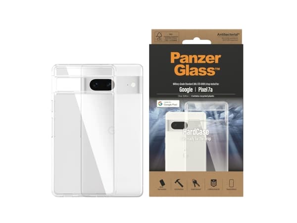 PanzerGlass HardCase for Google Pixel 7a, Suojus, Google, Google - Gobi, Läpinäkyvä