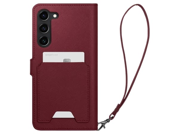 Spigen Wallet S Plus, Tegnebogsetui, Samsung, Galaxy S23 Plus, 16,8 cm (6,6"), Burgundy