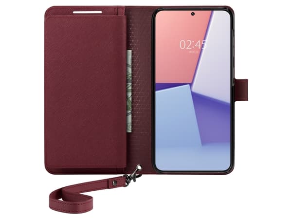Spigen Wallet S Plus, Tegnebogsetui, Samsung, Galaxy S23 Plus, 16,8 cm (6,6"), Burgundy