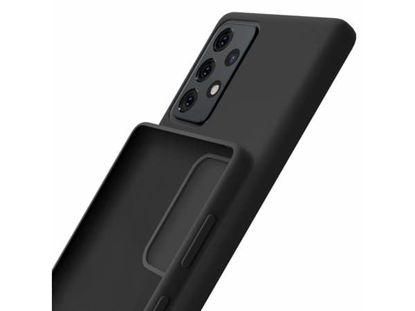 3MK Silicone Case, Galaxy A52 4G/A52 5G/A52s 5G, Svart