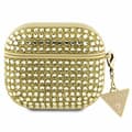 Miniatyrbild 1 av 2: Guess AirPods 3 Skal Rhinestone Triangle Charm - Guld