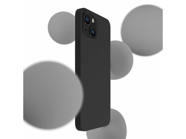 3MK Silicone Case, iPhone 13, Black