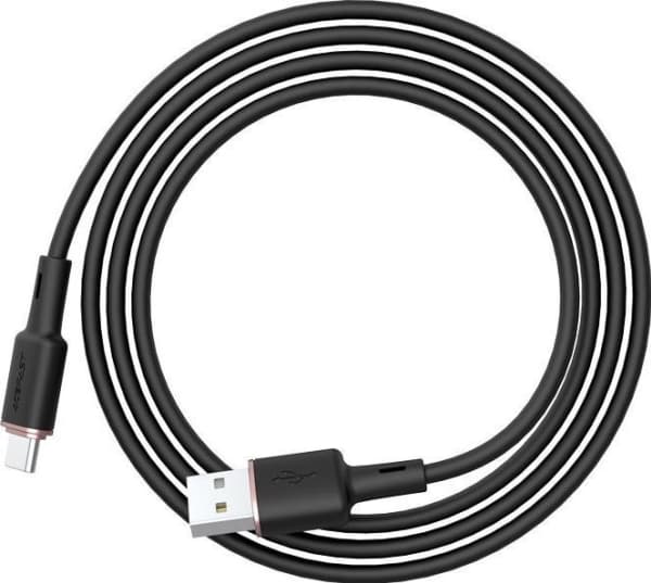 Acefast USB-A - USB-C 1,2 m USB-kabel Svart (6974316280767)