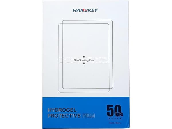Hurtel 50 szt. Folia Hydrożelowa antybakteryjna samoregenerująca do wycinania ploterem (18cm x 12cm)