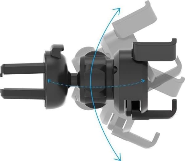 Gravity bil smarttelefonholder for luftventil med luftfrisker, sølv (YC06)
