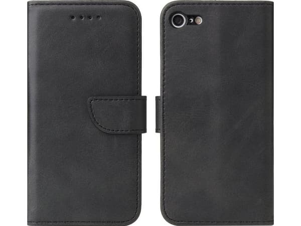 Magnet Case elegant fodral med flipskydd och stativfunktion iPhone SE 2022 / SE 2020 / iPhone 8 / iPhone 7 svart