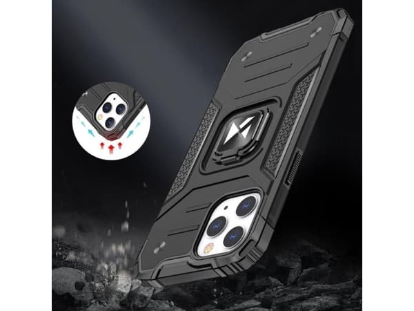 Wozinsky Wozinsky Ring Armor Armored Hybrid Deksel + Magnetisk Holder for iPhone 13 Blå