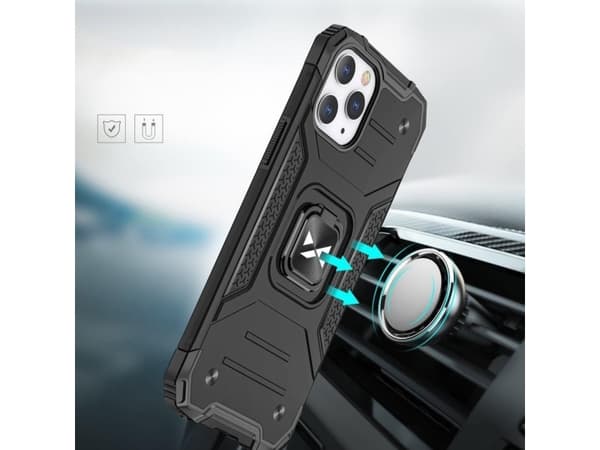 Wozinsky Wozinsky Ring Armor Armored Hybrid Deksel + Magnetisk Holder for iPhone 13 Blå