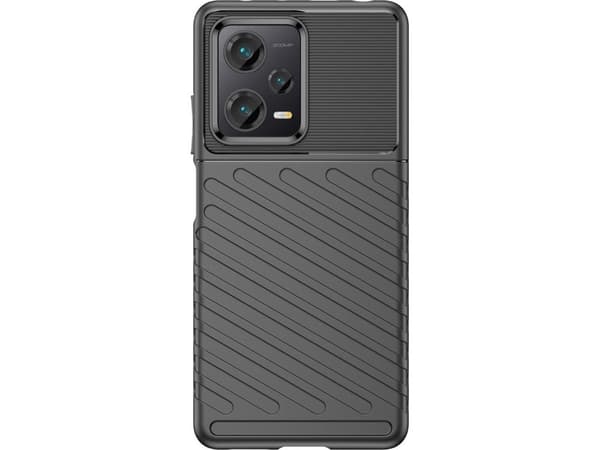 Hurtel Thunder Case fodral för Xiaomi Redmi Note 12 Pro+ silikon fodral sort