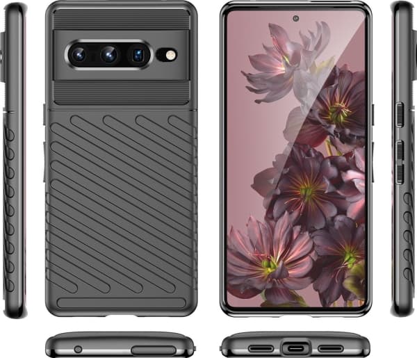 Hurtel Thunder Case joustava panssaroitu kotelo kansi Google Pixel 7 Pro musta