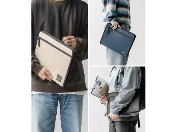 Ringke Smart Zip Pouch universaali kannettavan tietokoneen kotelo tabletti (jopa 13'') jalusta laukku järjestäjä beige