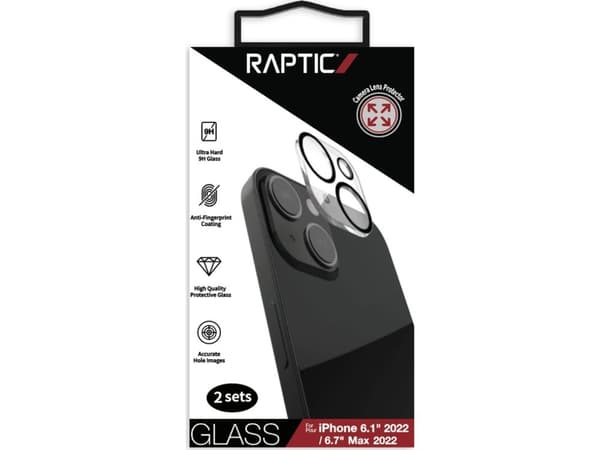 RAPTIC RAPTIC X-DORIA KAMERASKYDDSGLAS 2X HÄRDAT GLAS IPHONE 14 FÖR APCAM KAMERA LENSER