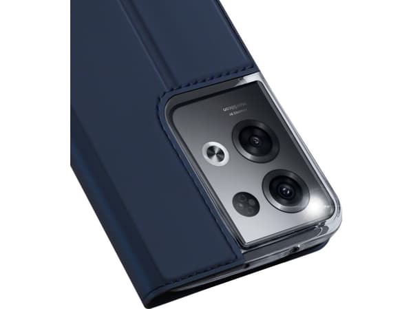 Dux Ducis Dux Ducis Skin Pro tapauksessa Oppo Reno 8 Pro flip kansi kortti lompakko lompakko jalusta sininen sininen