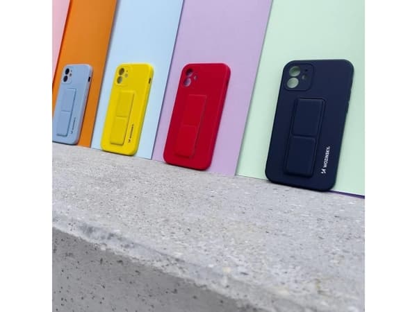 Wozinsky Wozinsky Kickstand Fodral flexibelt silikonfodral med stativ Samsung Galaxy A22 5G röd
