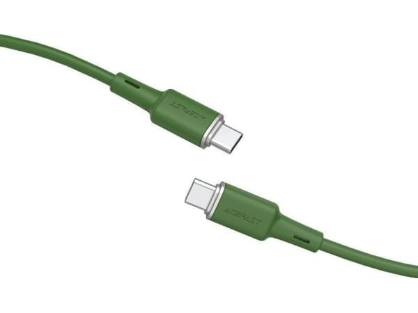 Acefast-kabel USB Type C - USB Type C 1,2m, 60W (20V/3A) grønn (C2-03 olivergrønn)