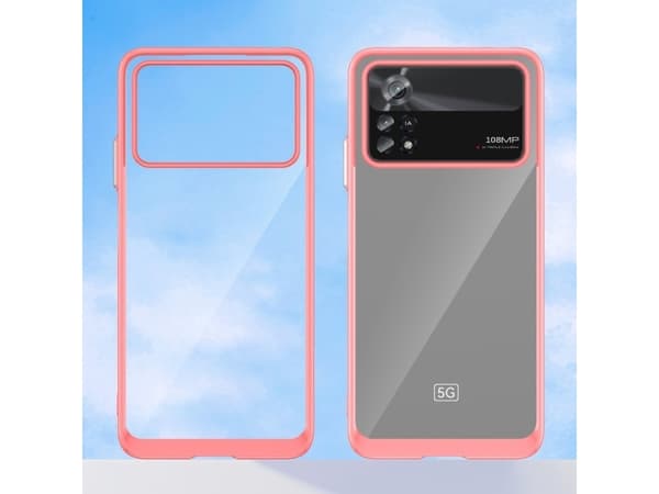 Hurtel OUTER SPACE CASE ETUI FOR XIAOMI POCO X4 PRO 5G CASE WITH ELASTIC FRAME PUNAINEN
